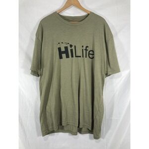 Hi life T-shirt Hawaii islands tourist surfing skate chill vibes Green Men's 2xl